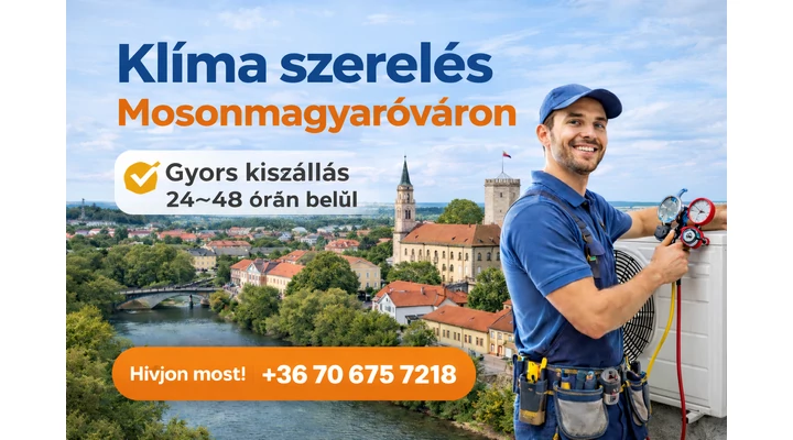 Klíma szerelés Mosonmagyaróváron – Mikor és miért érdemes szakembert hívni?