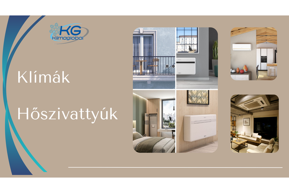 Klímák, hőszivattyúk értékesítése, szervízelése