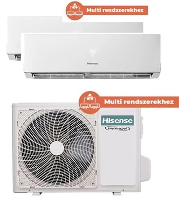 Hisense 2AMW42U4RGC multi kültéri egység 4,2 W,  2 beltérihez  klíma