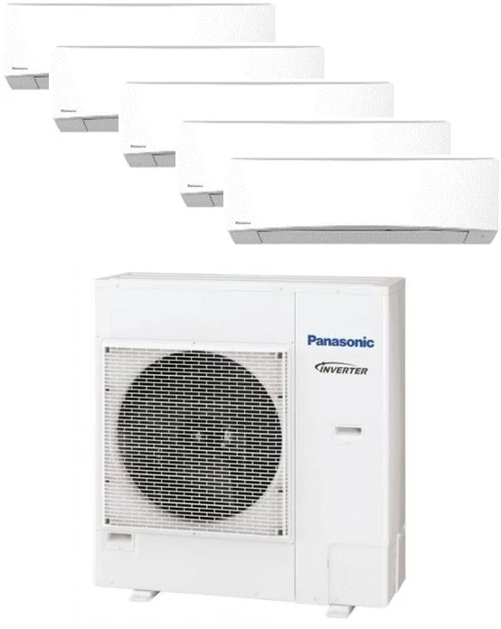 Panasonic Klíma Multi 2,0kW+2,0kW+2,0kW+2,5kW+2,5kW (öt beltéri egy kültéri)